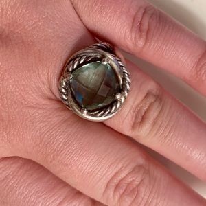 David Yurman Infinity Prasiolite 11mm size 7 ring